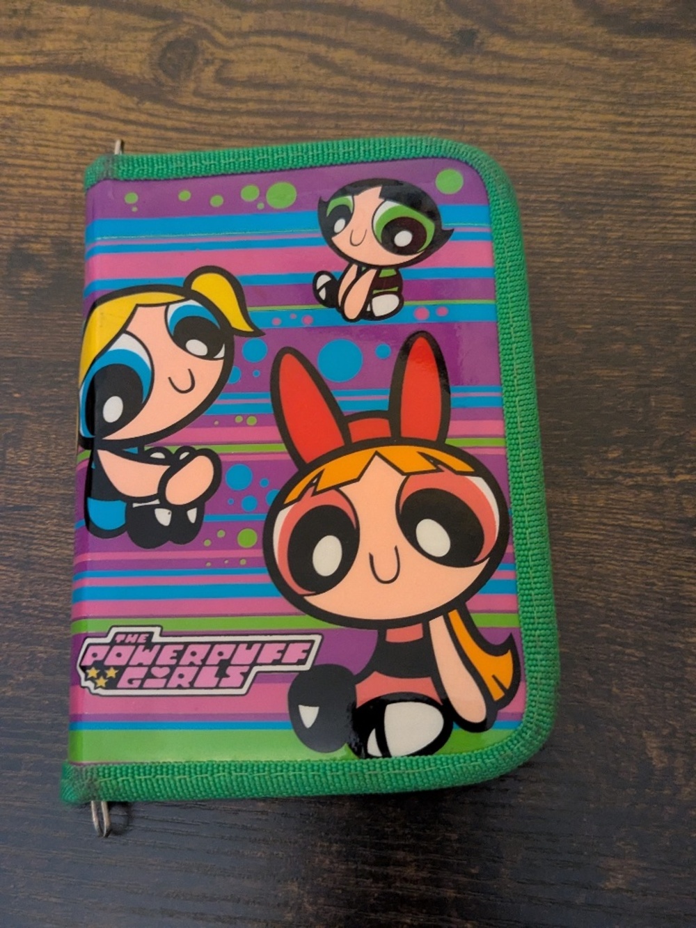 Powerpuff Girls Zip Around Carry Case Wallet 6" x 4" Blossom Bubbles Buttercup